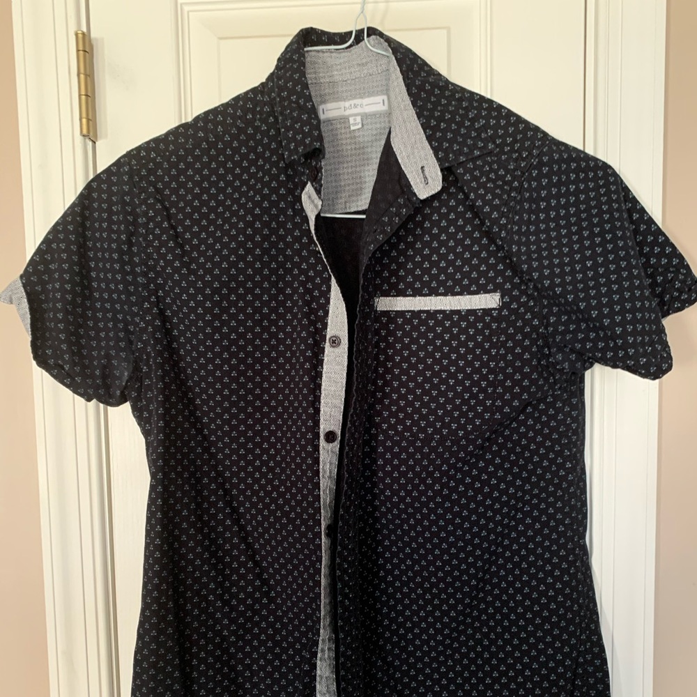 Black Button Up PD&C T-Shirt